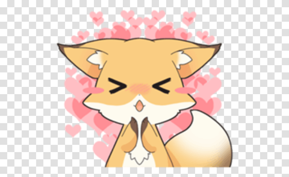 Kawaii Cute Fox Overlay Edit Cute Fox, Art, Graphics, Mammal, Animal Transparent Png