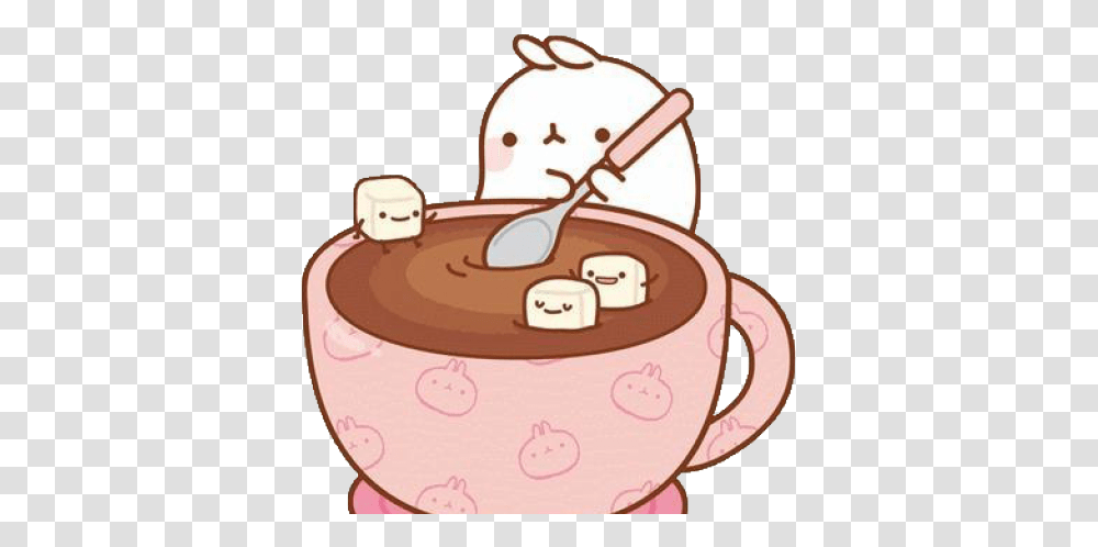 Kawaii Cute Hot Chocolate, Dessert, Food, Coffee Cup, Birthday Cake Transparent Png