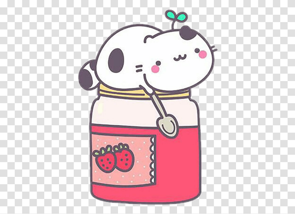 Kawaii Cute Neko Kitty Mermelada Fresa Cute Strawberry Jam Clipart Background, Jar, Snowman, Winter, Outdoors Transparent Png