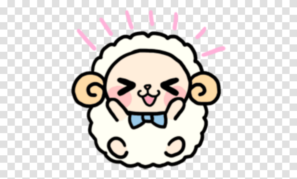 Kawaii Cute Oveja Lindo Cute Sheep Whatsapp Sticker, Face, Food, Chef, Poster Transparent Png