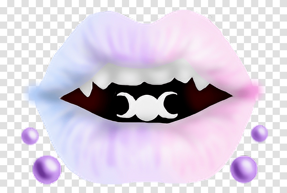 Kawaii Cute Space Pastel Pastelgoth Pircing Tumblr Pastel Lips, Teeth, Mouth, Person, Human Transparent Png