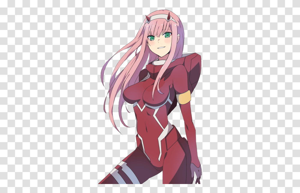 Kawaii Demon Girl Anime Wallpapers Darling In The Franxx Zero Two, Manga, Comics, Book, Person Transparent Png