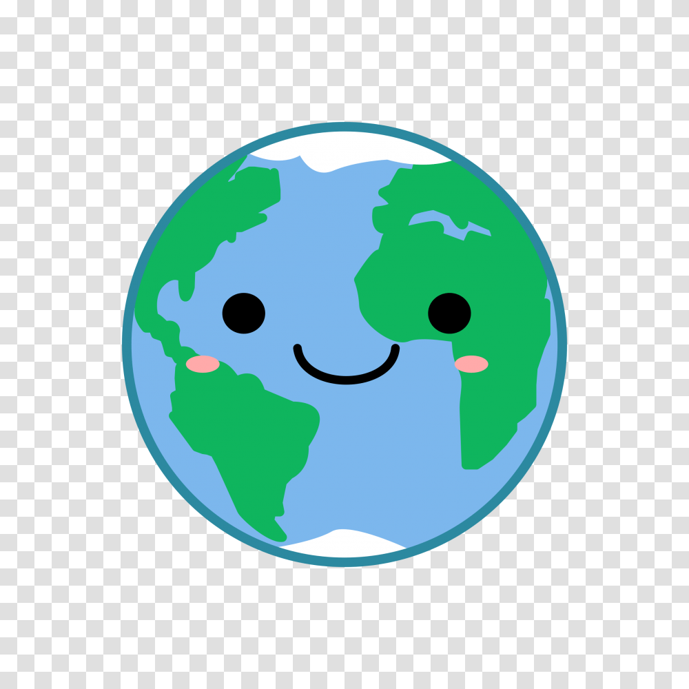 Kawaii Earth Icons, Outer Space, Astronomy, Universe, Planet Transparent Png