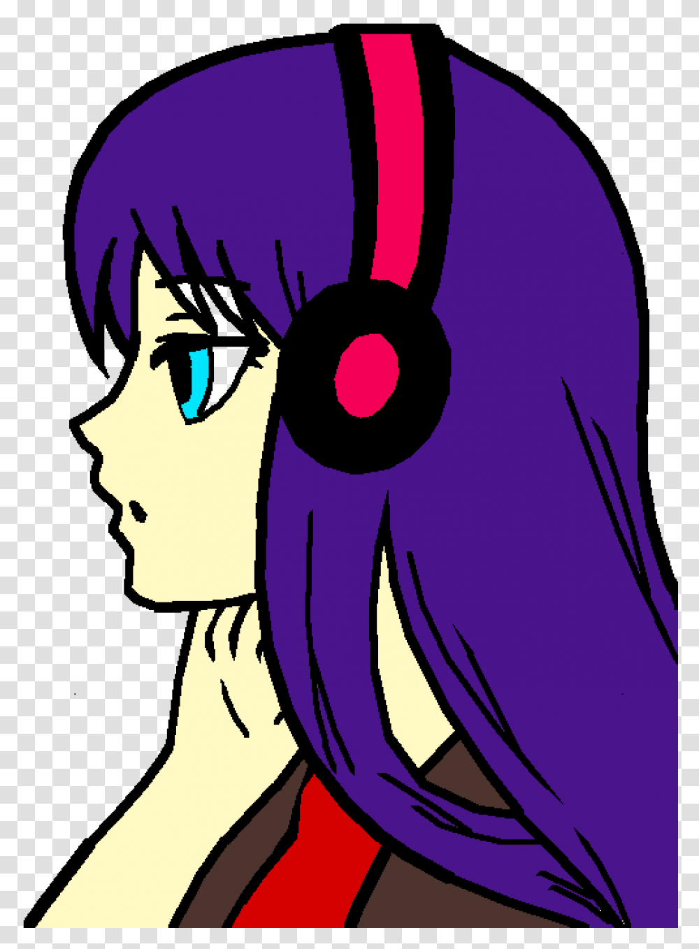 Kawaii Eyes Anime Girl Not Colored, Hair, Face Transparent Png