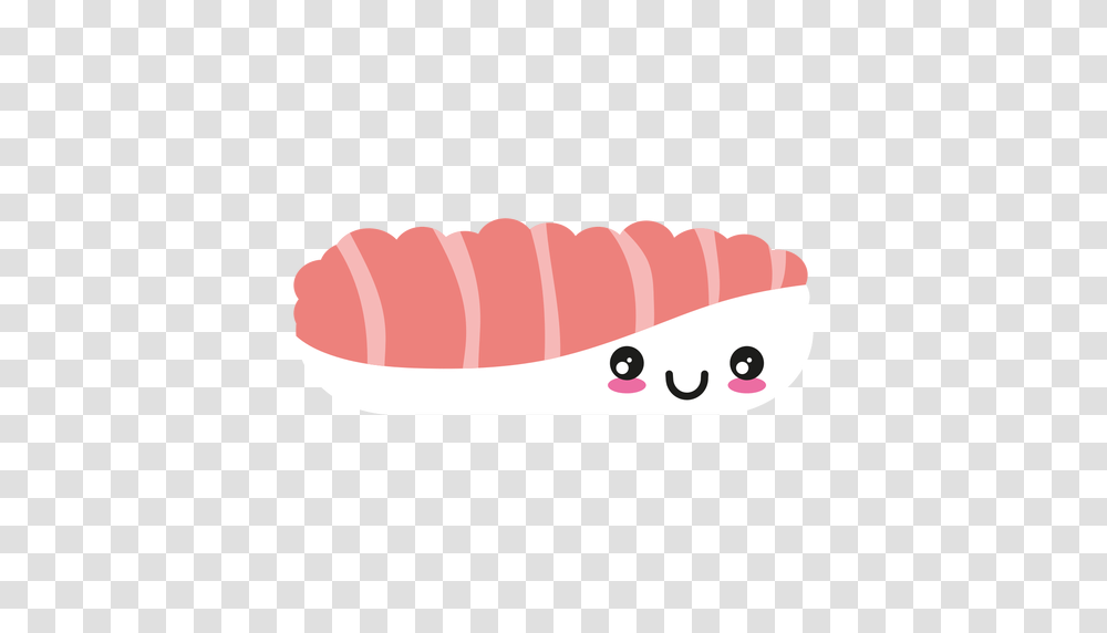 Kawaii Face Salmon Sashimi Sushi, Teeth, Mouth, Lip, Food Transparent Png