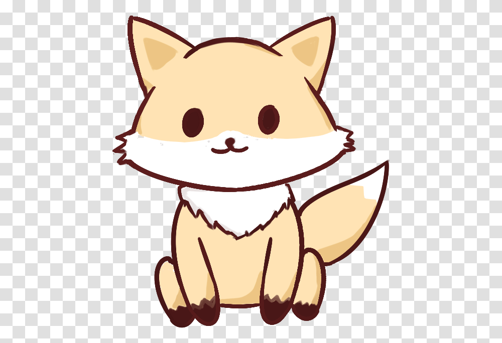 Kawaii Fox Coloring Pages, Birthday Cake, Food, Animal, Label Transparent Png