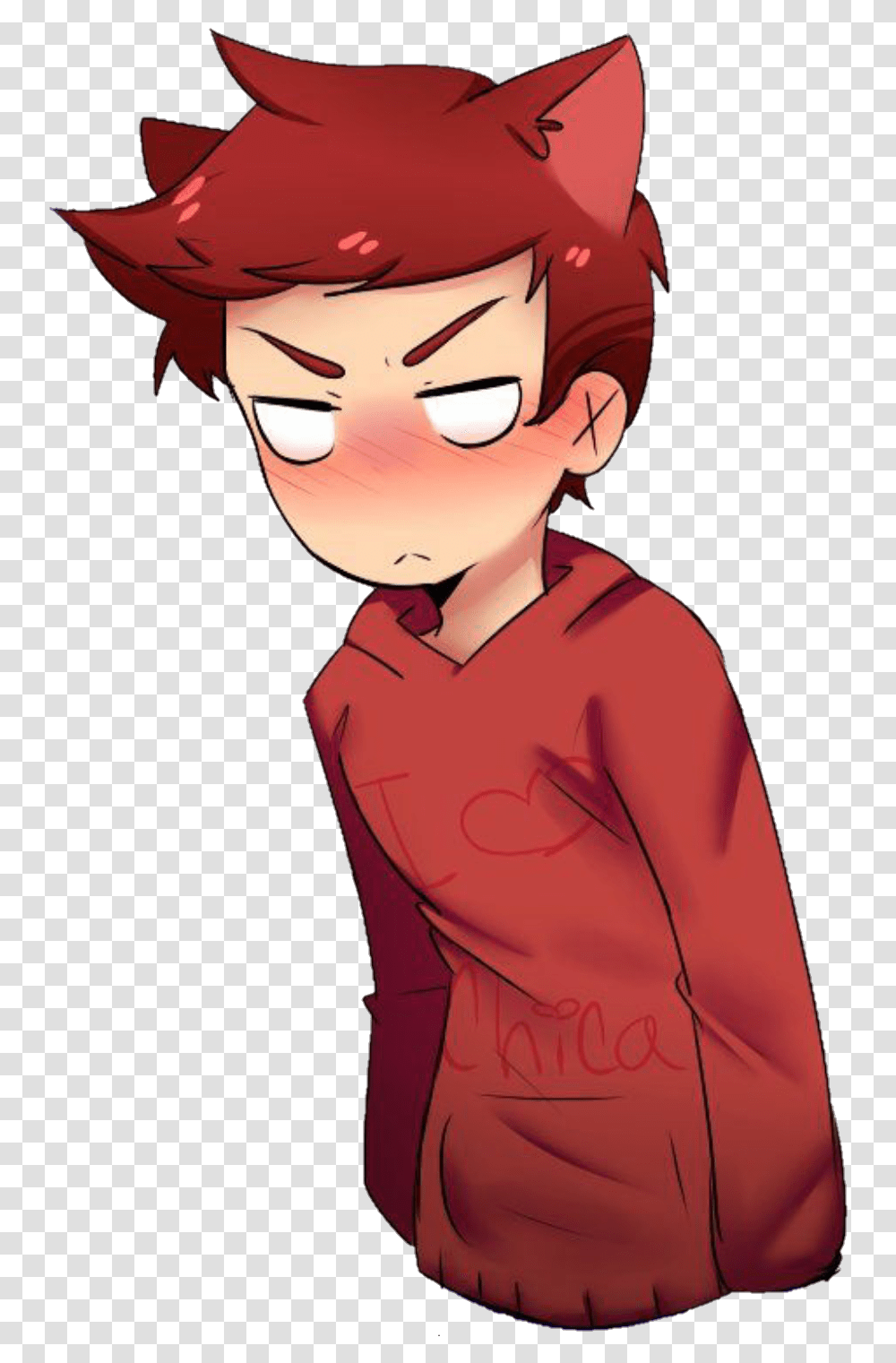 Kawaii Foxy Anime Boy, Long Sleeve, Apparel, Person Transparent Png ...