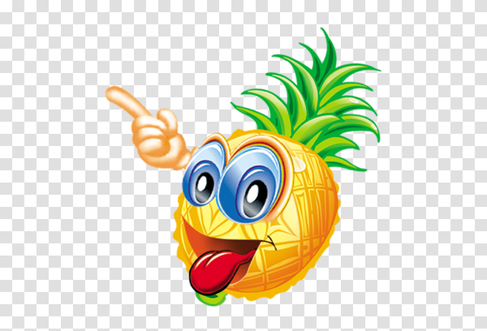 Kawaii Fruit Cute Digital Clipart Cute Fruit Clip Art Smiling, Toy, Pineapple, Plant, Food Transparent Png