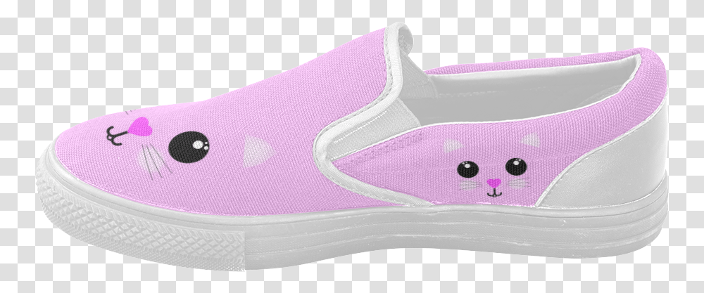 Kawaii Kitty Women's Slip On Canvas Shoes Slip On Shoe, Apparel, Footwear, Sneaker Transparent Png