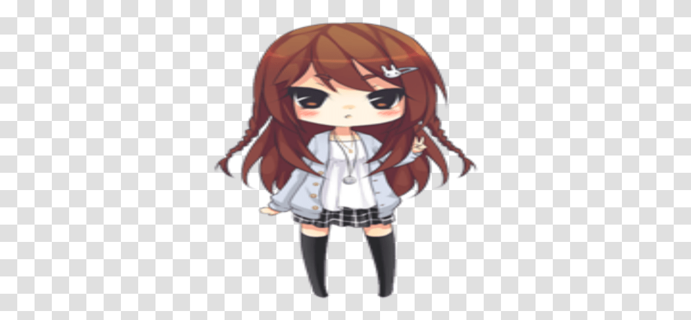 Kawaii Little Anime Chibi Roblox Cartoon, Manga, Comics, Book, Helmet Transparent Png