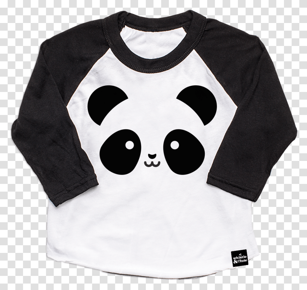 Kawaii Panda T Shirt, Apparel, Sleeve, Long Sleeve Transparent Png