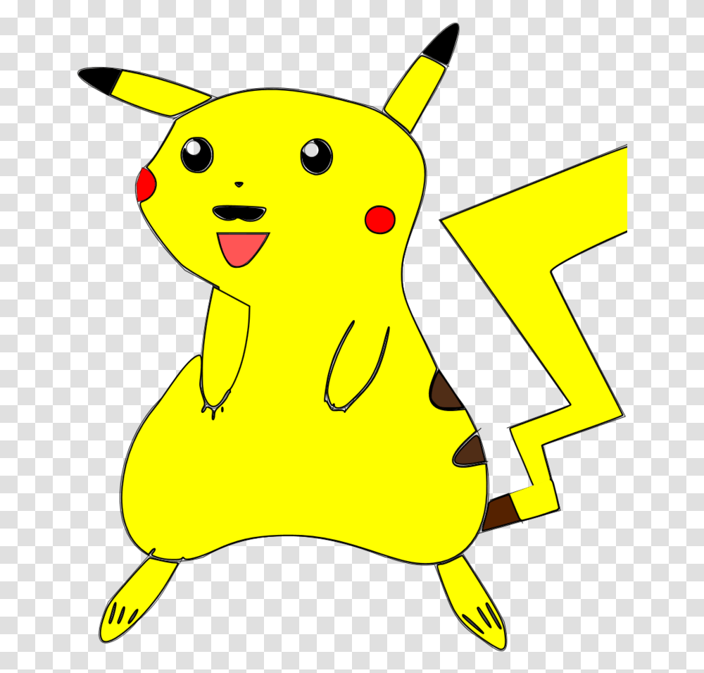 Kawaii Pikachu Moustache Pikachu Drawn, Animal, Silhouette Transparent Png