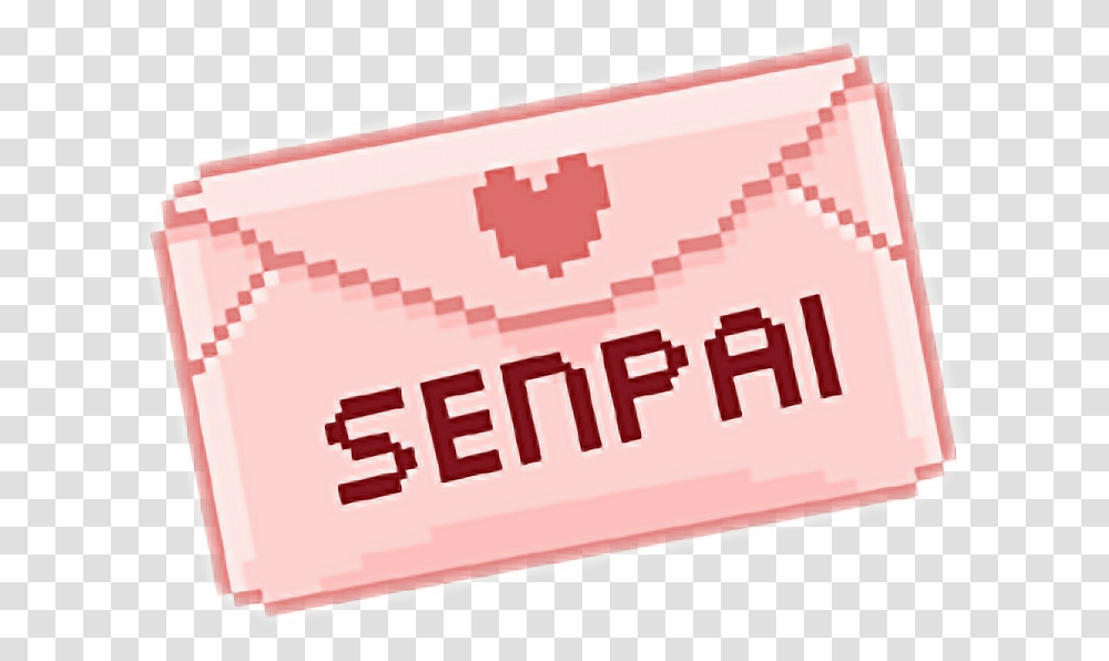 Kawaii Pixel Senpai Download Paper, Ticket Transparent Png