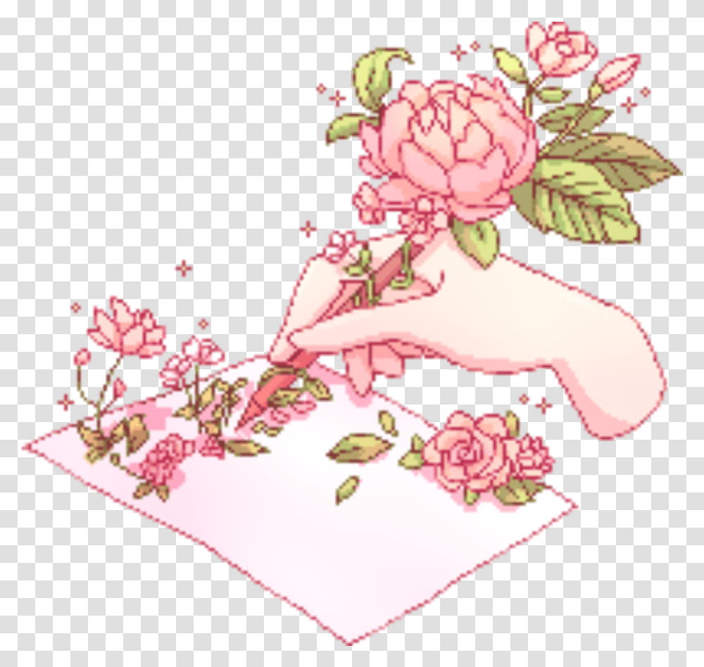Kawaii Pixels Tumblr Flower Kawaii Aesthetic Pixel Art, Plant, Graphics, Birthday Cake, Food Transparent Png