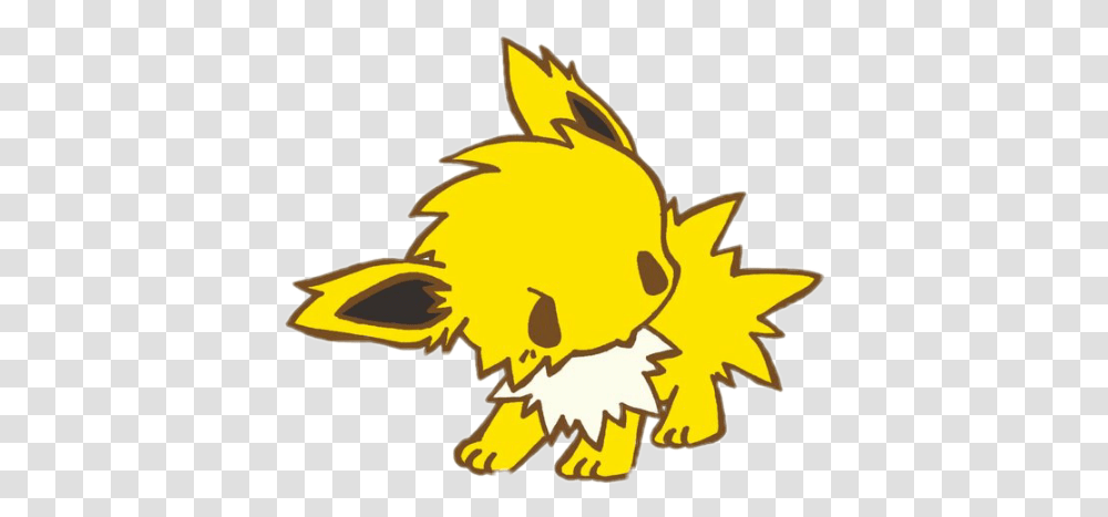 Kawaii Pokemon Jolteon Sticker Cute Kawaii Pokemon Drawings, Plant, Flower, Animal, Food Transparent Png