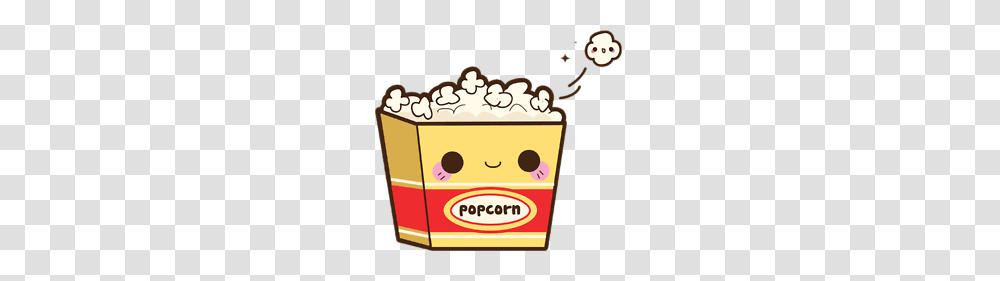 Kawaii Popcorn, Food, Snack, Box, Sweets Transparent Png