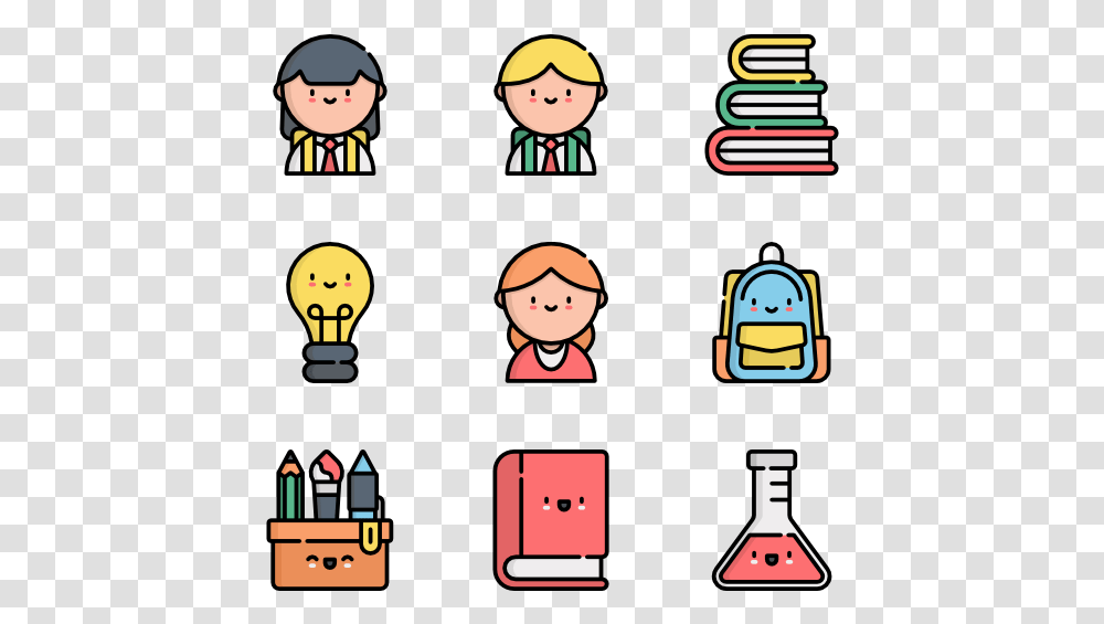 Kawaii School, Light, Label, Indoors Transparent Png