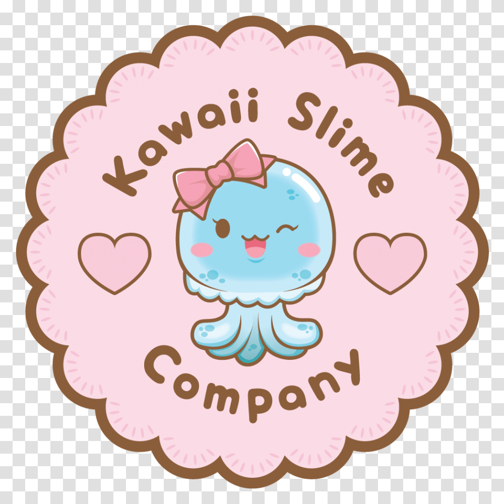 Kawaii Slime Company Happy, Label, Text, Birthday Cake, Food Transparent Png