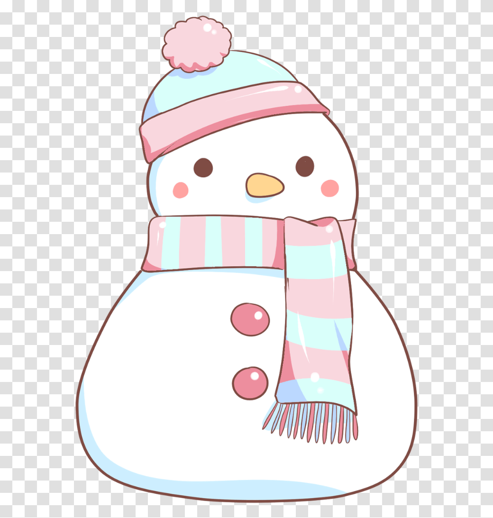 Kawaii Snowman Kawaii Snowman, Clothing, Winter, Outdoors, Nature Transparent Png