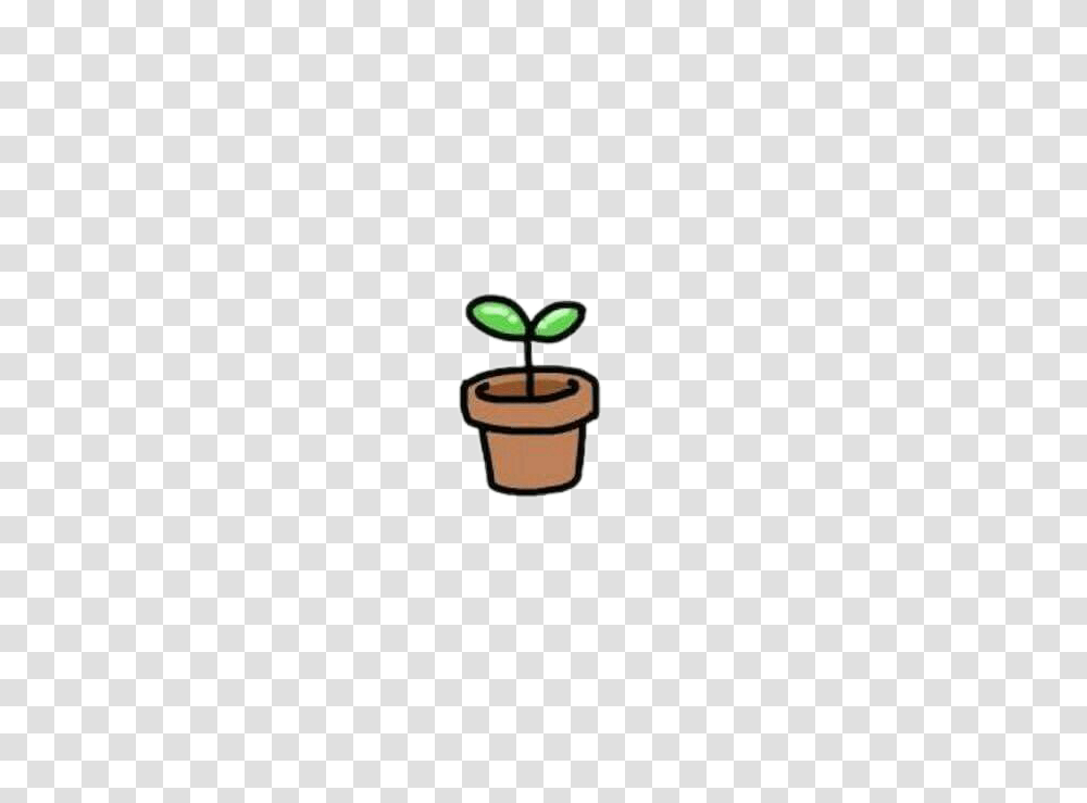 Kawaii Sprout Greenleaf Mochi Cute Cutenessstickerremix, Plant, Pot, Soil, Cup Transparent Png