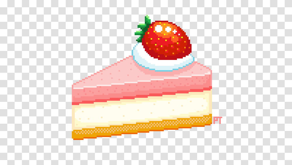 Kawaii Strawberry Cake Food Anime, Dessert, Icing, Cream, Creme Transparent Png