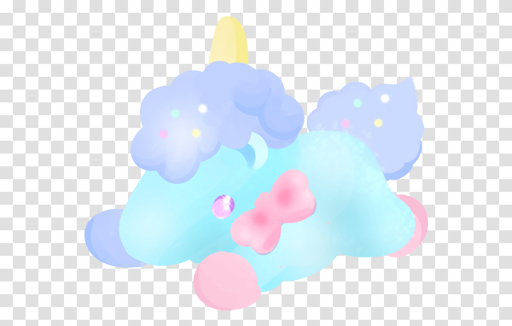 Kawaii Unicorn, Balloon, Sponge, Cushion, Pillow Transparent Png