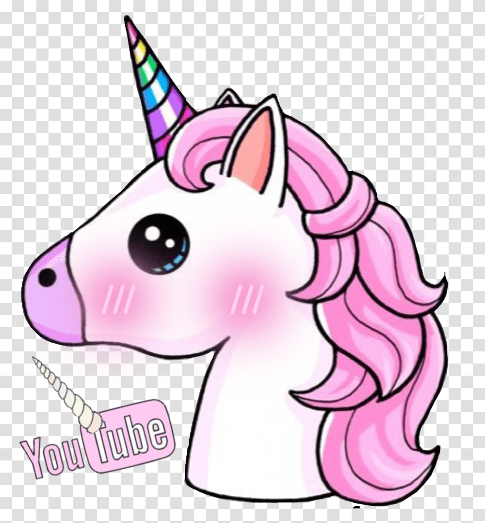 Kawaii Unicorn Clipart Download Unicorn Emoji, Apparel, Hat, Mammal Transparent Png