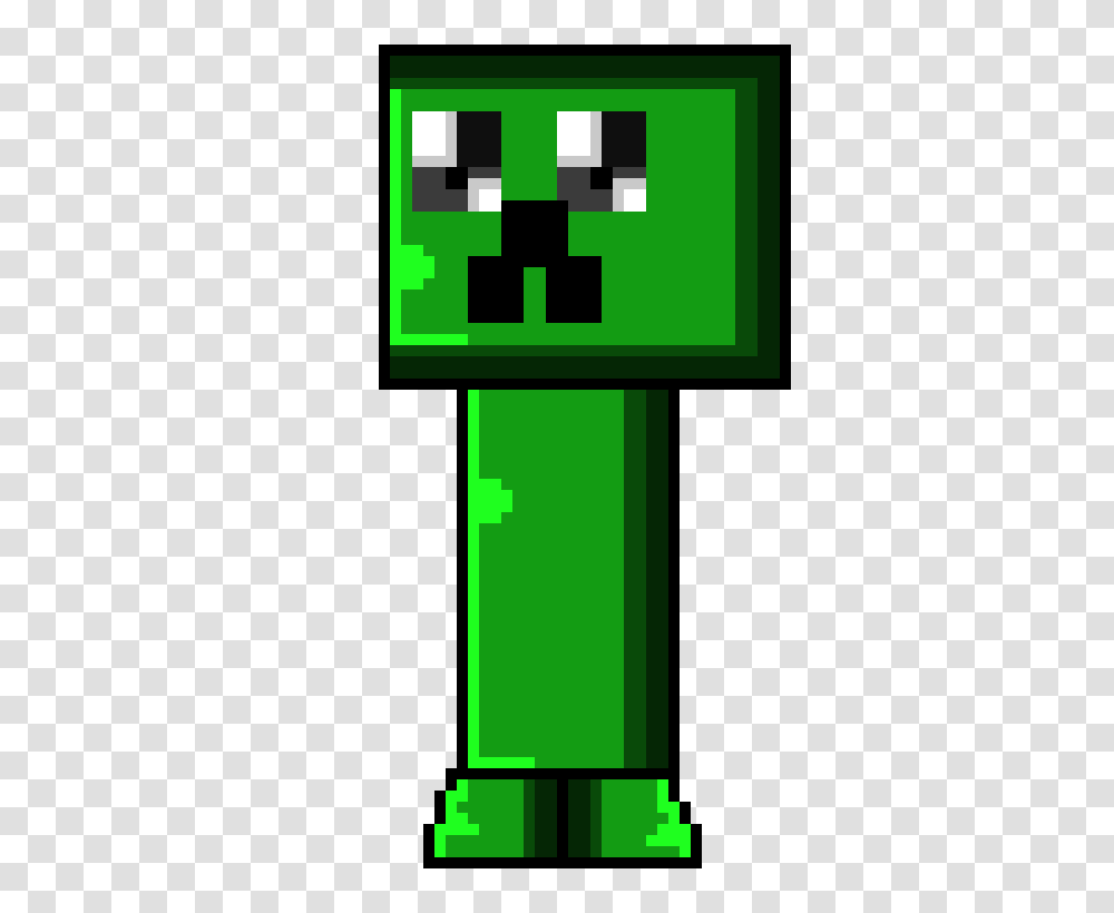 Kawaiicreeper Pixel Art Maker, PEZ Dispenser, Green Transparent Png