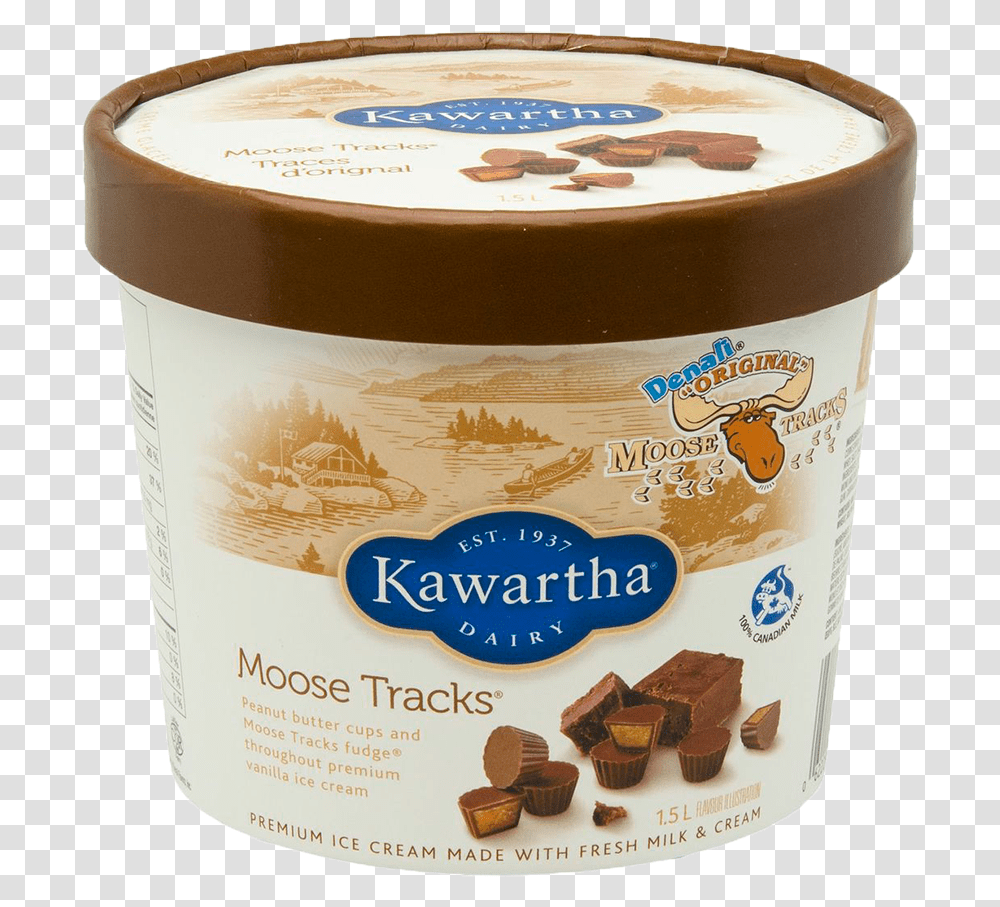 Kawartha Dairy Moose Tracks, Dessert, Food, Peanut Butter, Chocolate Transparent Png