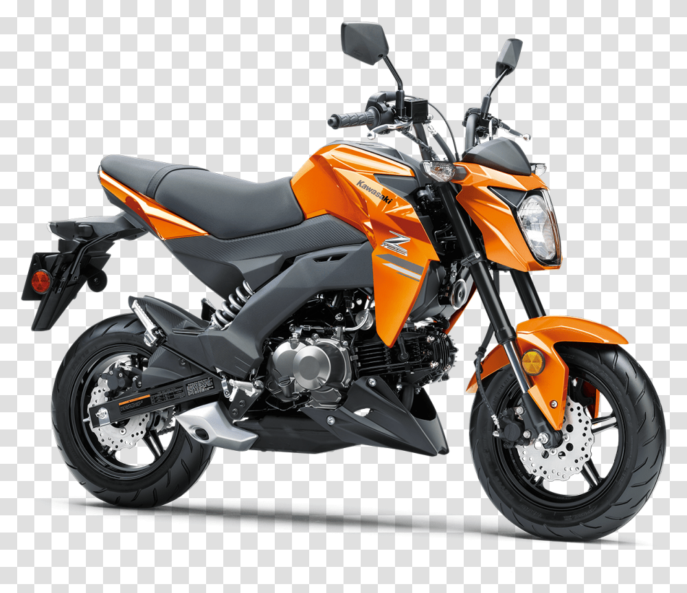 Kawasaki 125 Pro, Motorcycle, Vehicle, Transportation, Machine Transparent Png