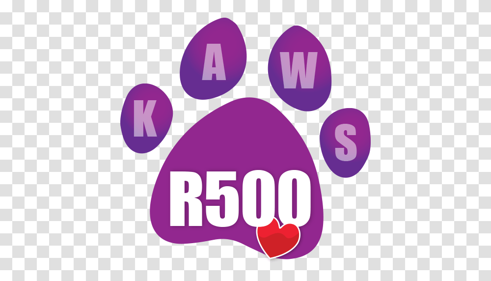 Kaws Donation, Purple, Footprint Transparent Png