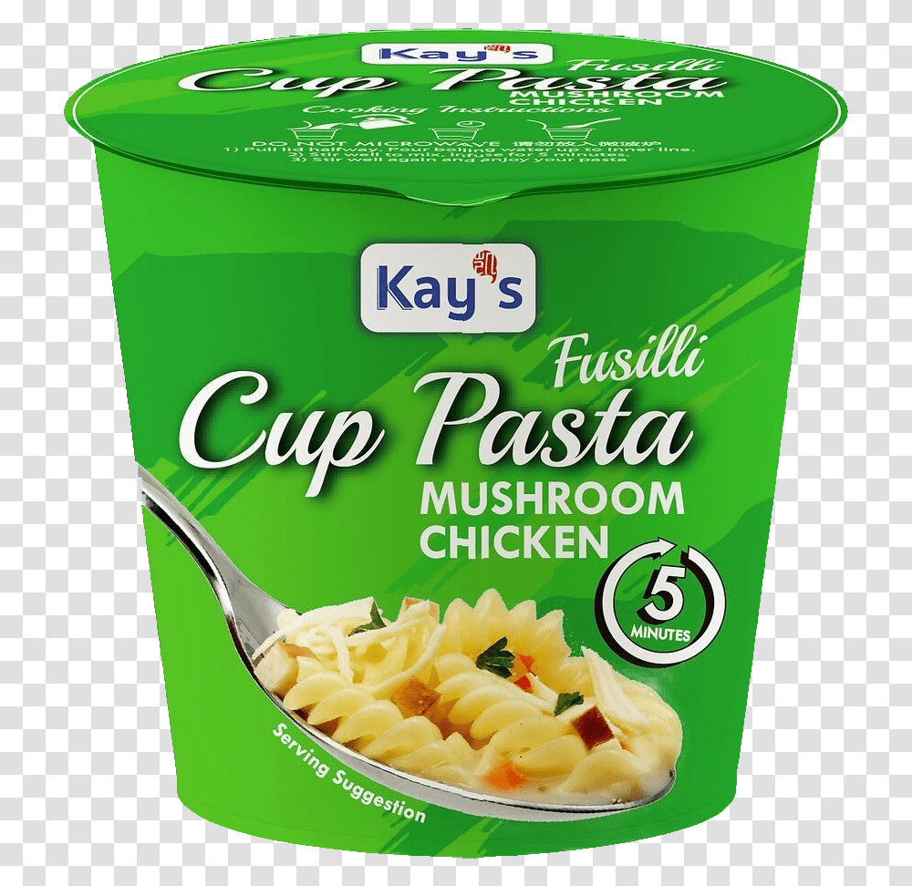 Kay S Cup Pasta Mushroom Chicken 55gTitle Kay S Pasta Cup, Food, Plant, Yogurt, Dessert Transparent Png