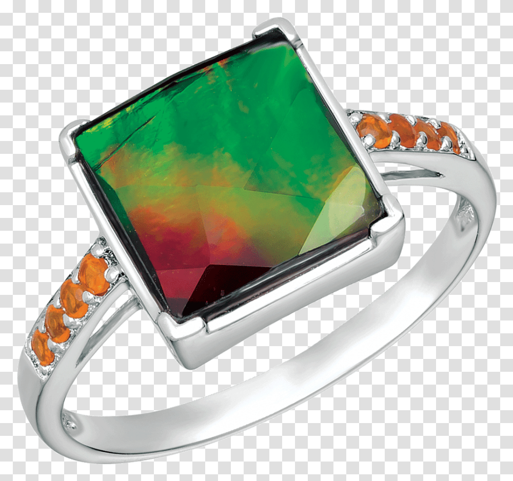 Kaya Sterling Silver Fire Opal Ring By Korite Ammolite Pre Engagement Ring, Gemstone, Jewelry, Accessories, Accessory Transparent Png