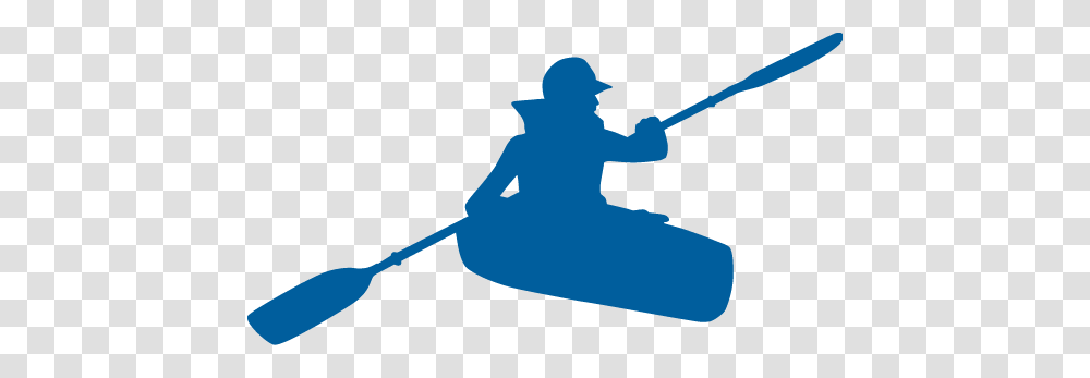 Kayak Blue Clipart, Silhouette, Outdoors, Nature, Water Transparent Png