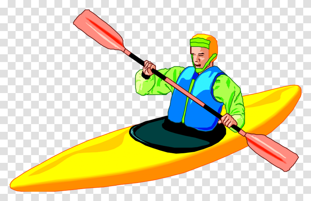 Kayak Kayakers Cartoon, Person, Human, Helmet Transparent Png