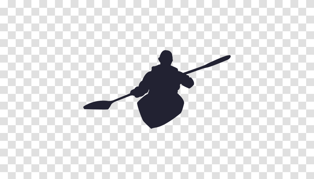 Kayak Silhouette, Person, People, Sport, Team Sport Transparent Png