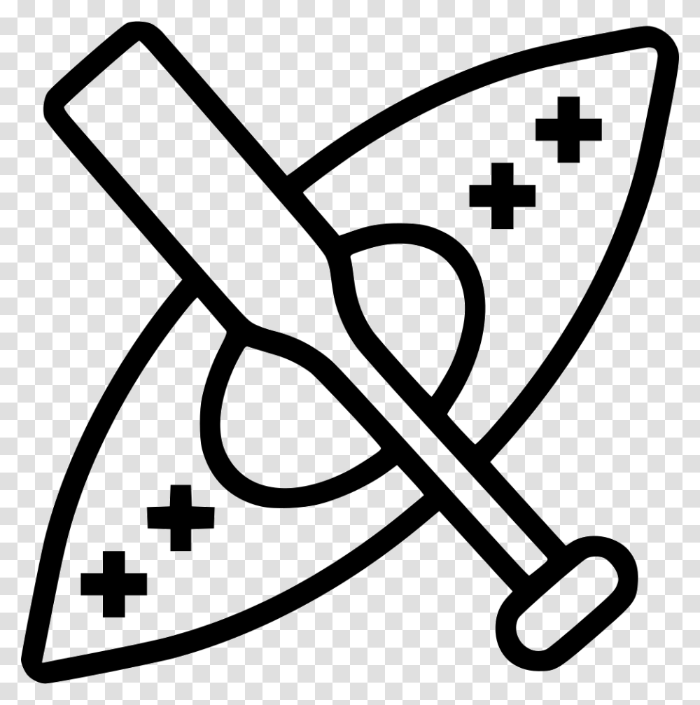 Kayaking Army Knife Icon, Shovel, Tool, Stencil, Lawn Mower Transparent Png