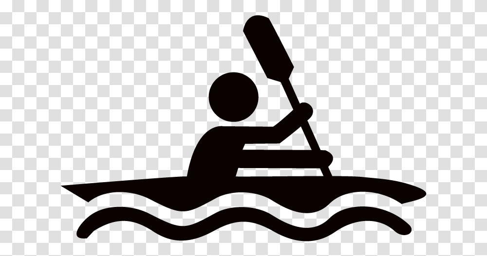 Kayaking Clipart Black And White Kayaking Clip Art, Leisure Activities, Silhouette, Musical Instrument Transparent Png