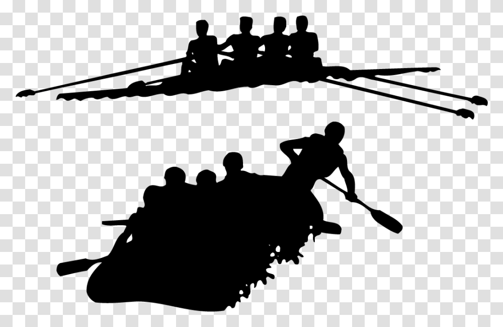 Kayaking Clipart White Water Rafting Silhouette, Outdoors, Astronomy, Outer Space, Nature Transparent Png