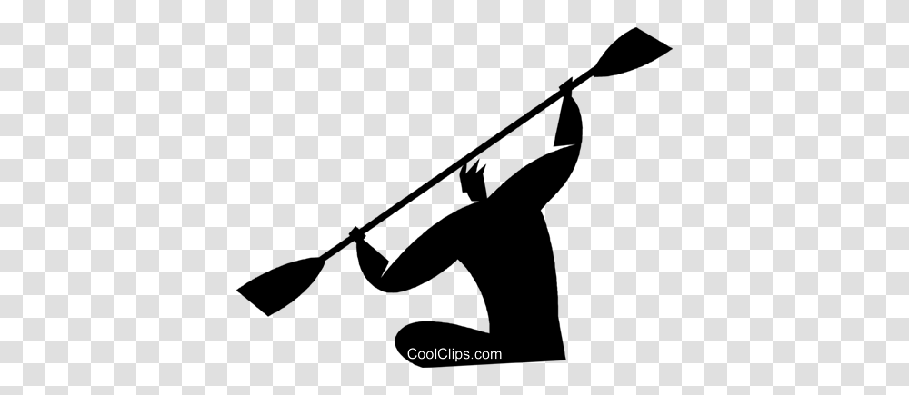 Kayaking Royalty Free Vector Clip Art Illustration, Person, Human, Musical Instrument, Brass Section Transparent Png