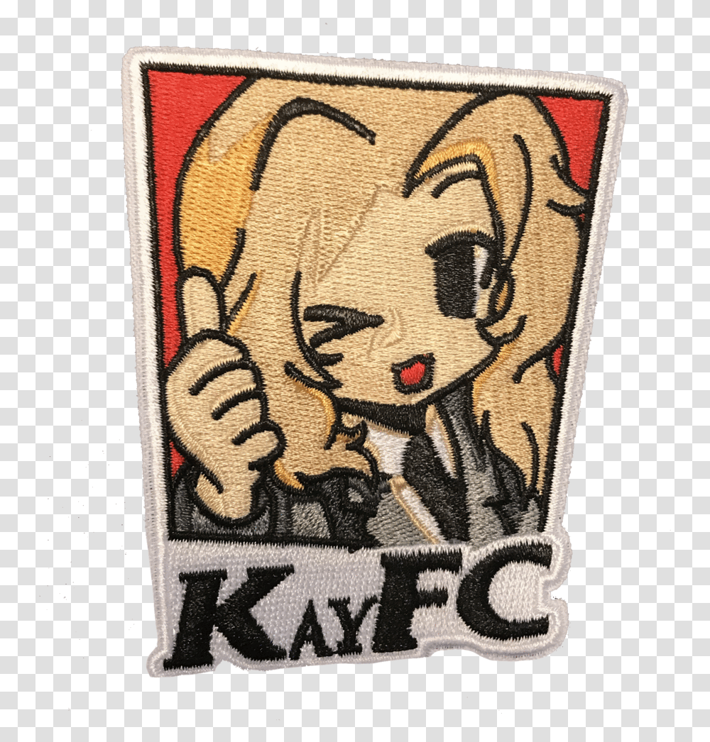 Kayfc Embroidery Patch Girls Und Panzer Kfc, Rug, Art, Label, Text Transparent Png