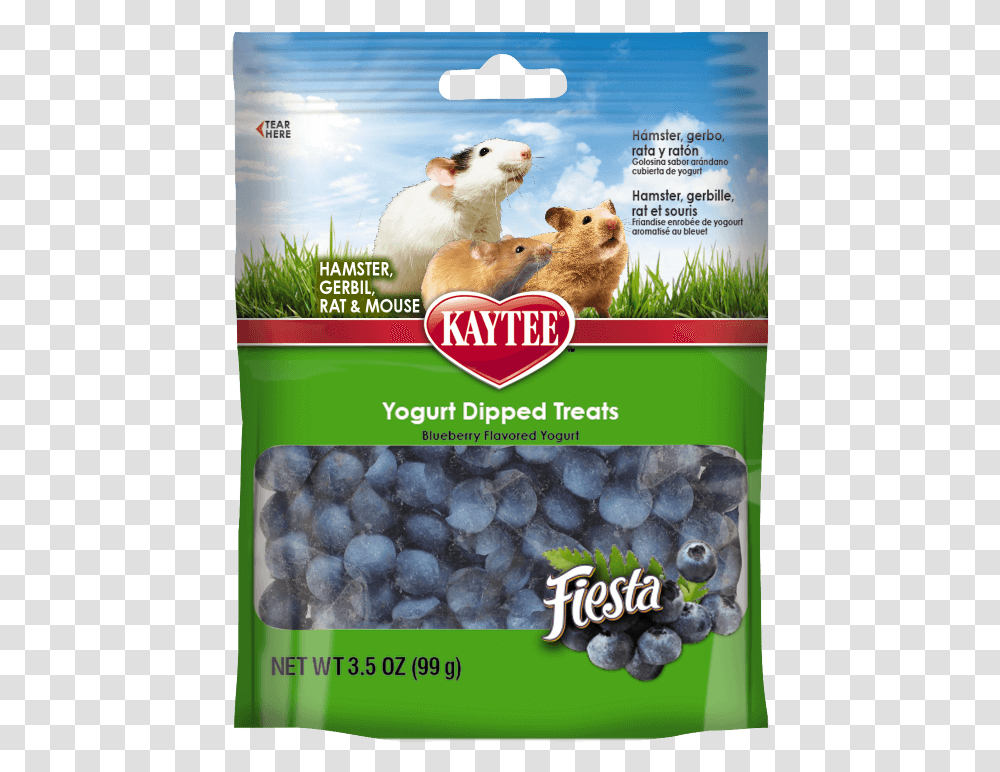 Kaytee Fiesta Blueberry Flavor Yogurt Dipped Treats Hamster Food Kaytee Treats, Fruit, Plant, Advertisement, Poster Transparent Png