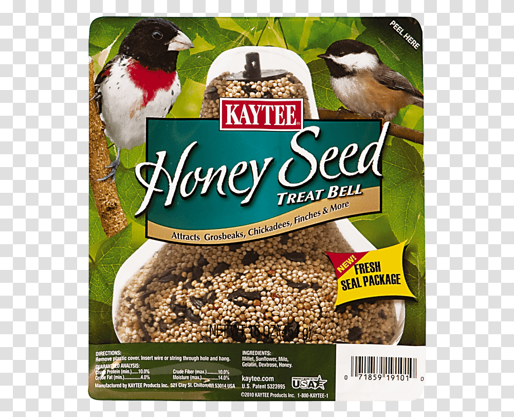 Kaytee Songbird Treat Bell Uses, Animal, Plant, Food, Advertisement Transparent Png