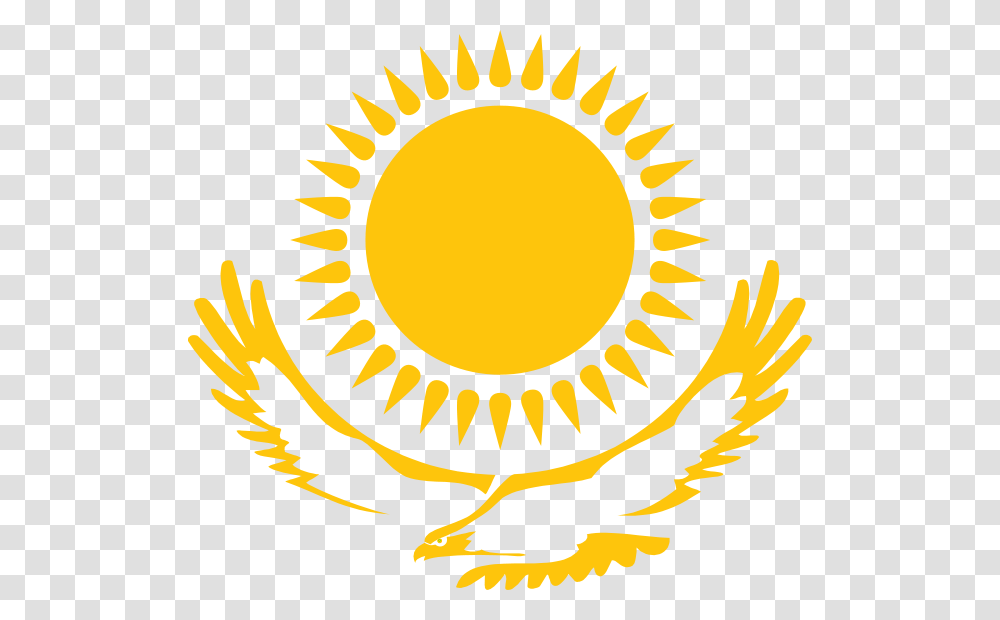 Kazakh Flag, Outdoors, Nature, Emblem Transparent Png