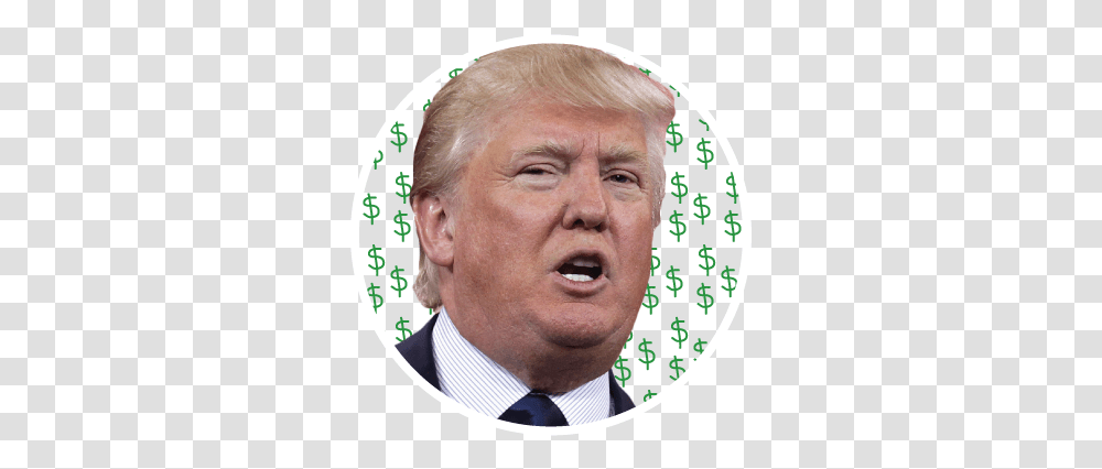 Kazcreations Circle Donald Trump Trump Money, Face, Person, Human, Head Transparent Png