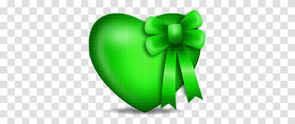 Kazcreations Deco Green Heart Love Ribbons Bows Green Heart With Bow, Book, Hair Slide, Accessories, Tie Transparent Png