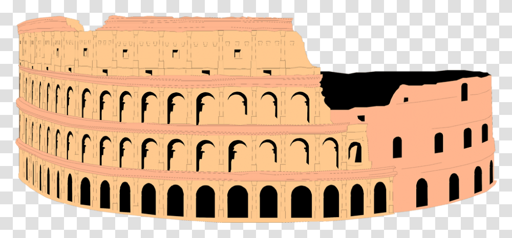 Kb Coloring Pages Of The Colosseum, Architecture, Building, Castle, Palace Transparent Png