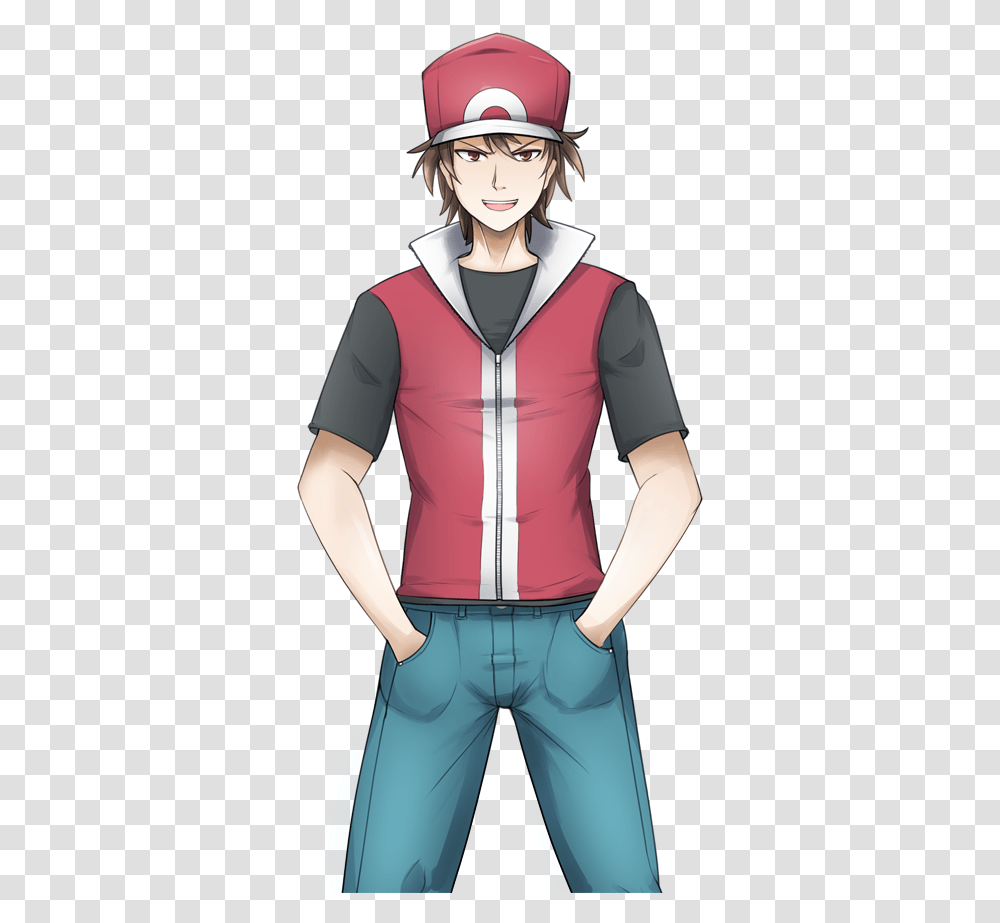 Kb Real Life Pokemon Red, Helmet, Person, Hood Transparent Png