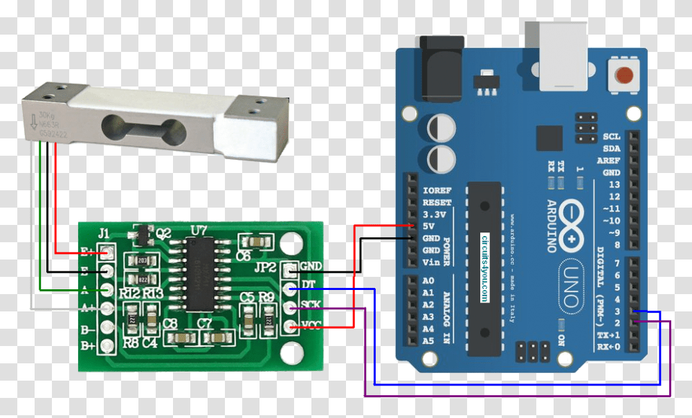 Kb1dyr9i2m Load Cell To Arduino, Electronics, Scoreboard, Electronic Chip, Hardware Transparent Png