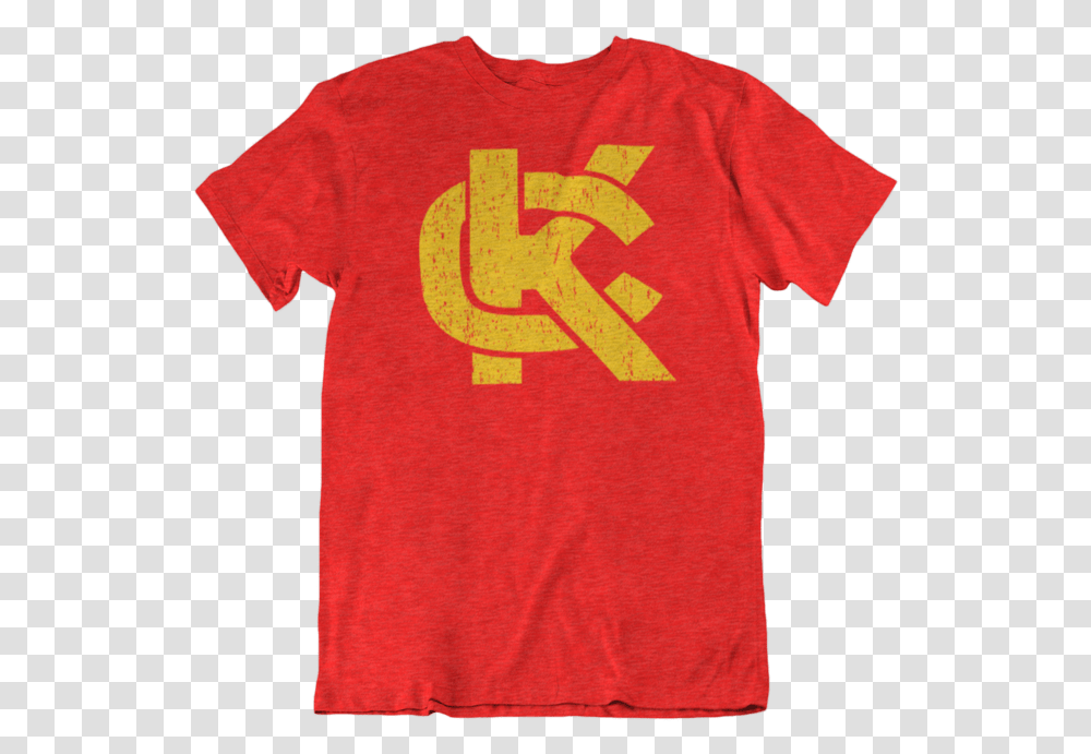 Kc Logo Redgold T Shirt, Apparel, T-Shirt, Sleeve Transparent Png